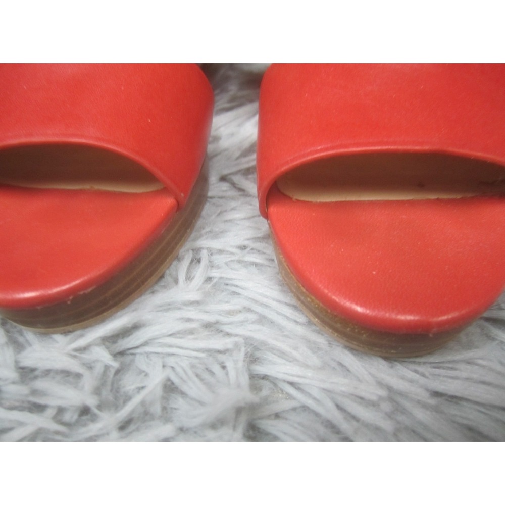 COACH Shoes Womens 6.5 B Slingback Sandals Wedge Watermelon Ginger Hendrick - Picture 4 of 16